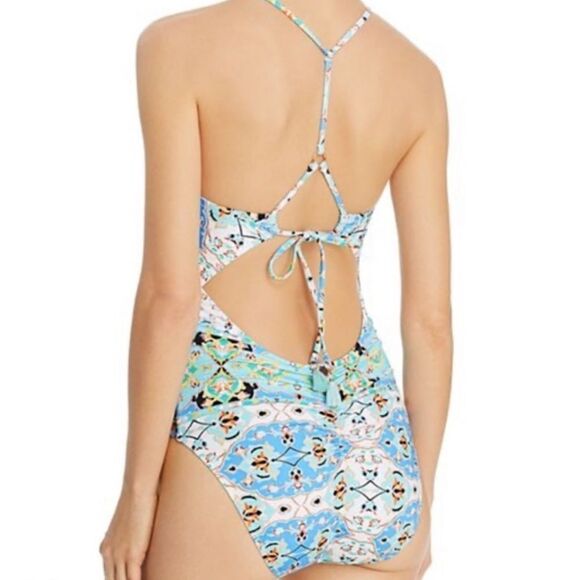 Nanette Lepore Tapestry Goddess One Piece Swimsuit - Picture 3 of 7